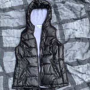 Tangerine ladies puffer vest Med black/gray